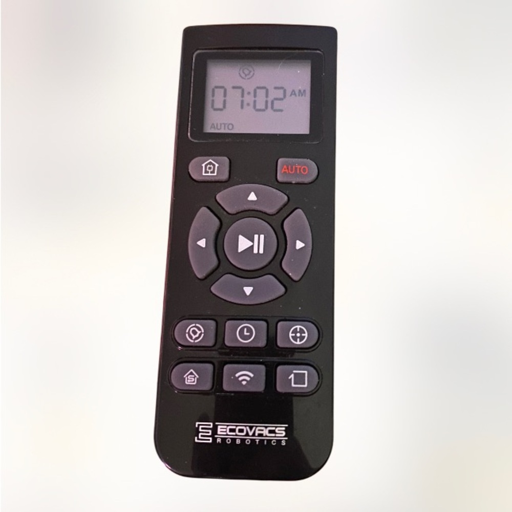 Ecovacs robotics time display vacuum remote control tested BLACK model rc1507